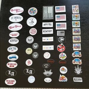 New Brandy Melville Sticker Assortment - 50 Stickers (Pack I)